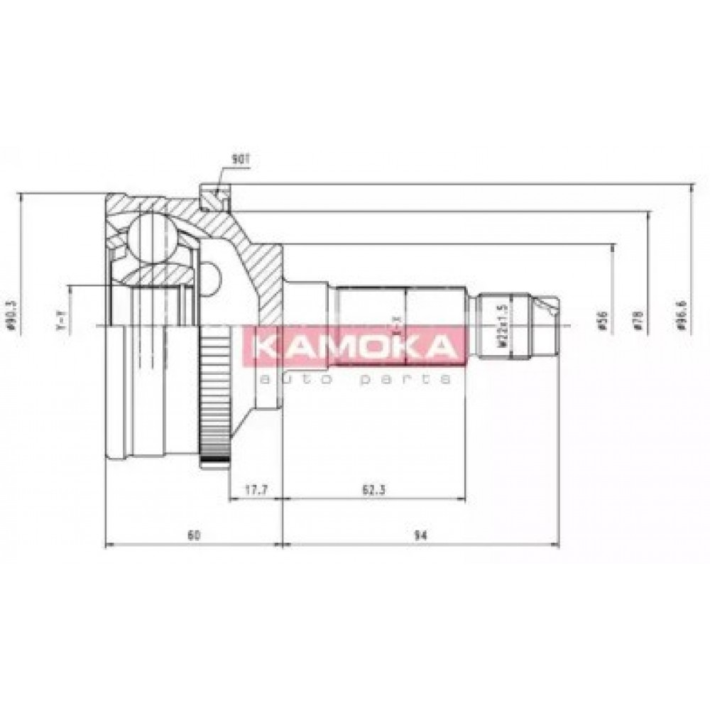 JUNGČIŲ KOMPLEKTAS, KARDANINIS VELENAS MAZDA 626 (GD)87-92