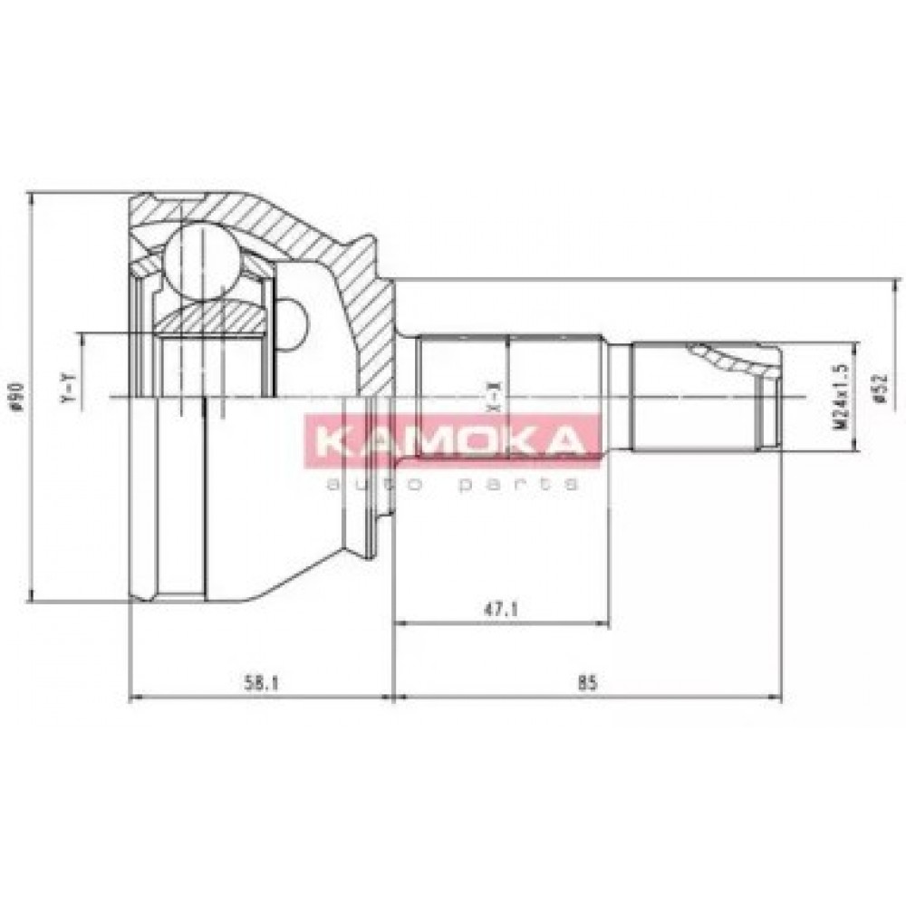 JUNGČIŲ KOMPLEKTAS, KARDANINIS VELENAS ALFA ROMEO 145/6 94-96, FIAT BRAVA/O 95-01, PUNTO 94-99