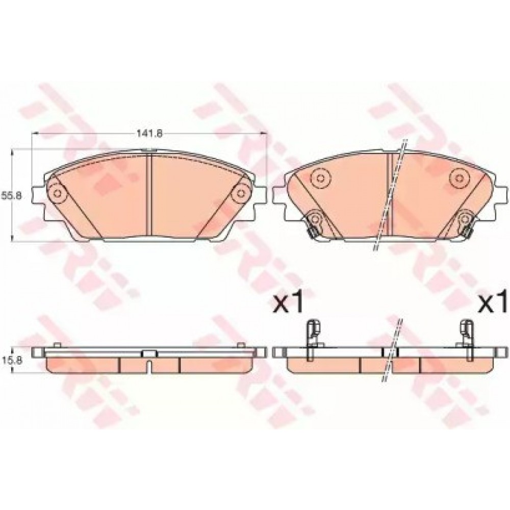 STABDŽIŲ TRINKELIŲ KOMPLEKTAS MAZDA 3, CX-3 1.5-2.2D 09.13-