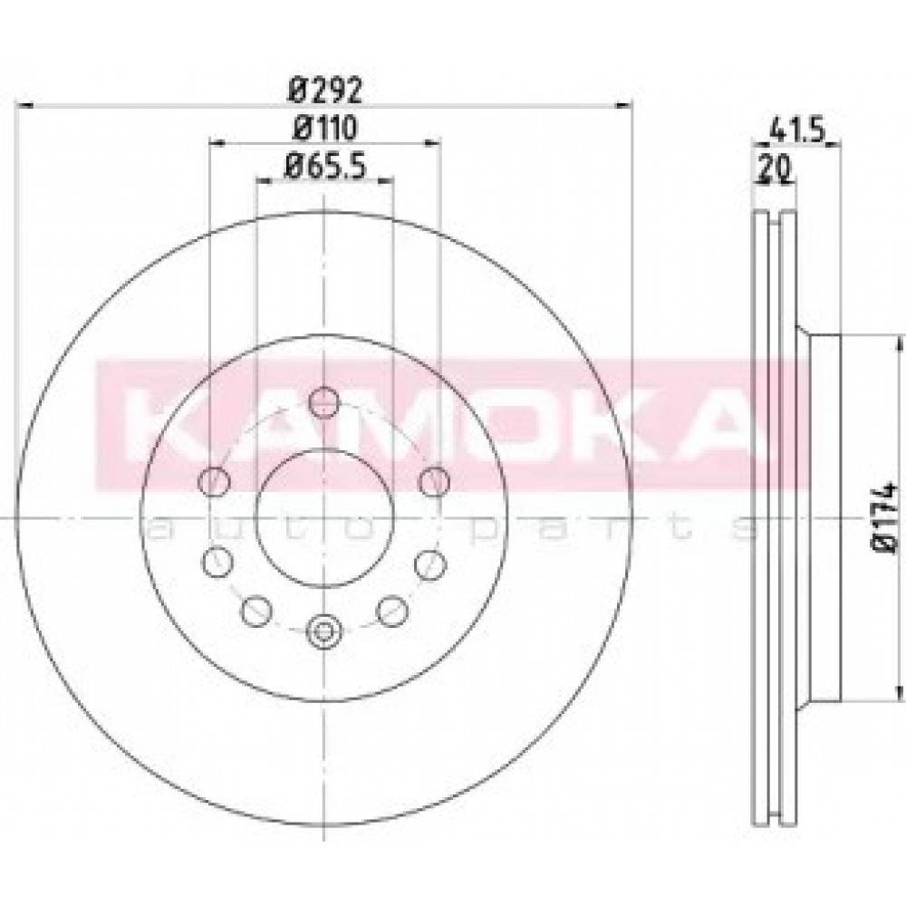 STABDŽIŲ DISKAS FIAT CROMA 05->, OPEL SIGNUM 03->, VECTRA C 02->