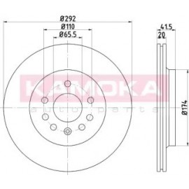 STABDŽIŲ DISKAS FIAT CROMA 05->, OPEL SIGNUM 03->, VECTRA C 02->