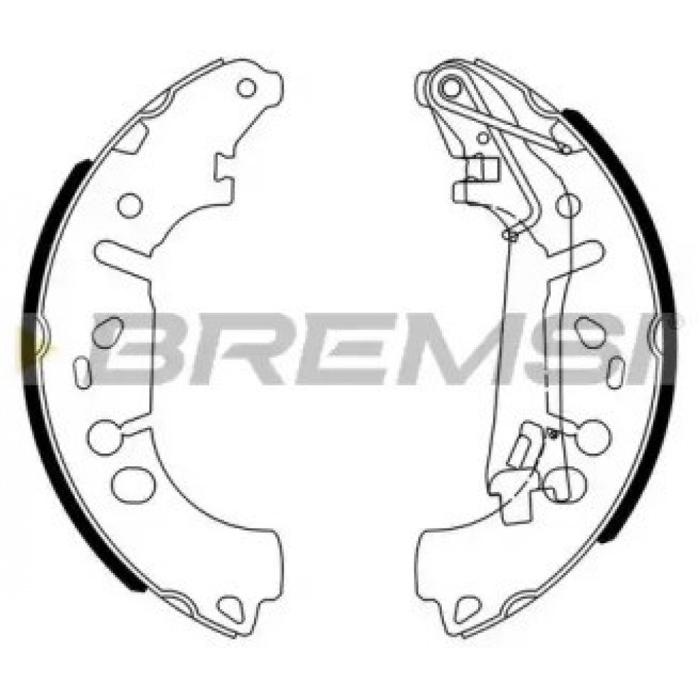 STABDŽIŲ TRINKELIŲ KOMPLEKTAS CITROEN NEMO,OPEL CORSA D,FIAT PUNTO/HATCHBACK, QUBO 0.9-1.4LPG 06.05-