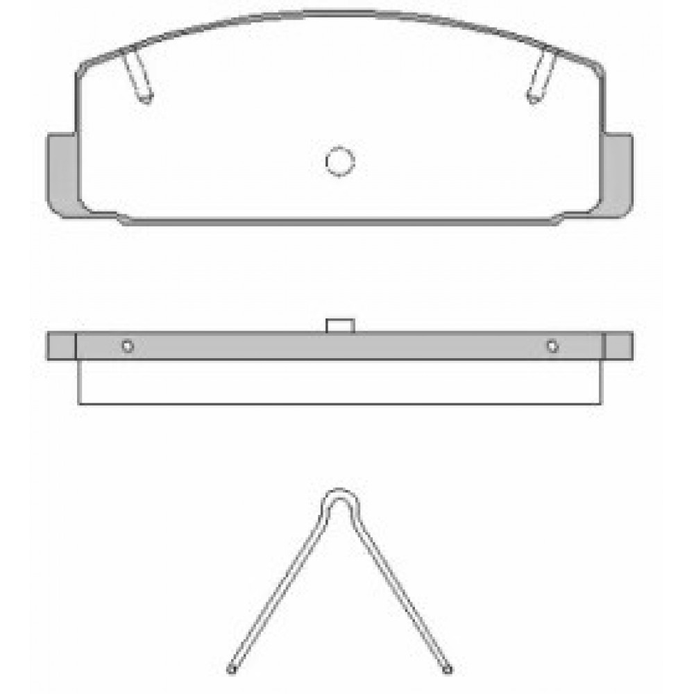 Stabdžių trinkelių komplektas MAZDA 626 89-92