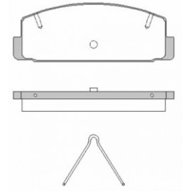 Stabdžių trinkelių komplektas MAZDA 626 89-92