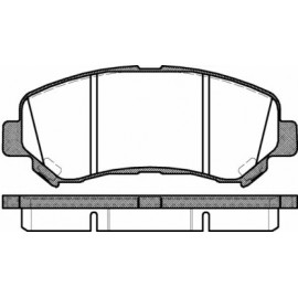 Stabdžių trinkelių komplektas NISSAN X-TRAIL/QASHQAI