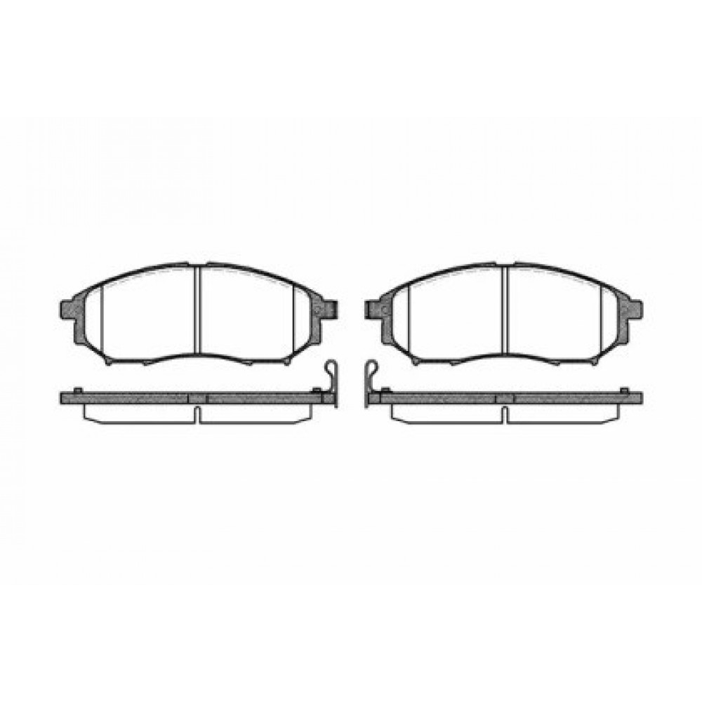 Stabdžių trinkelių komplektas NISSAN PATHFINDER 2.5 05-