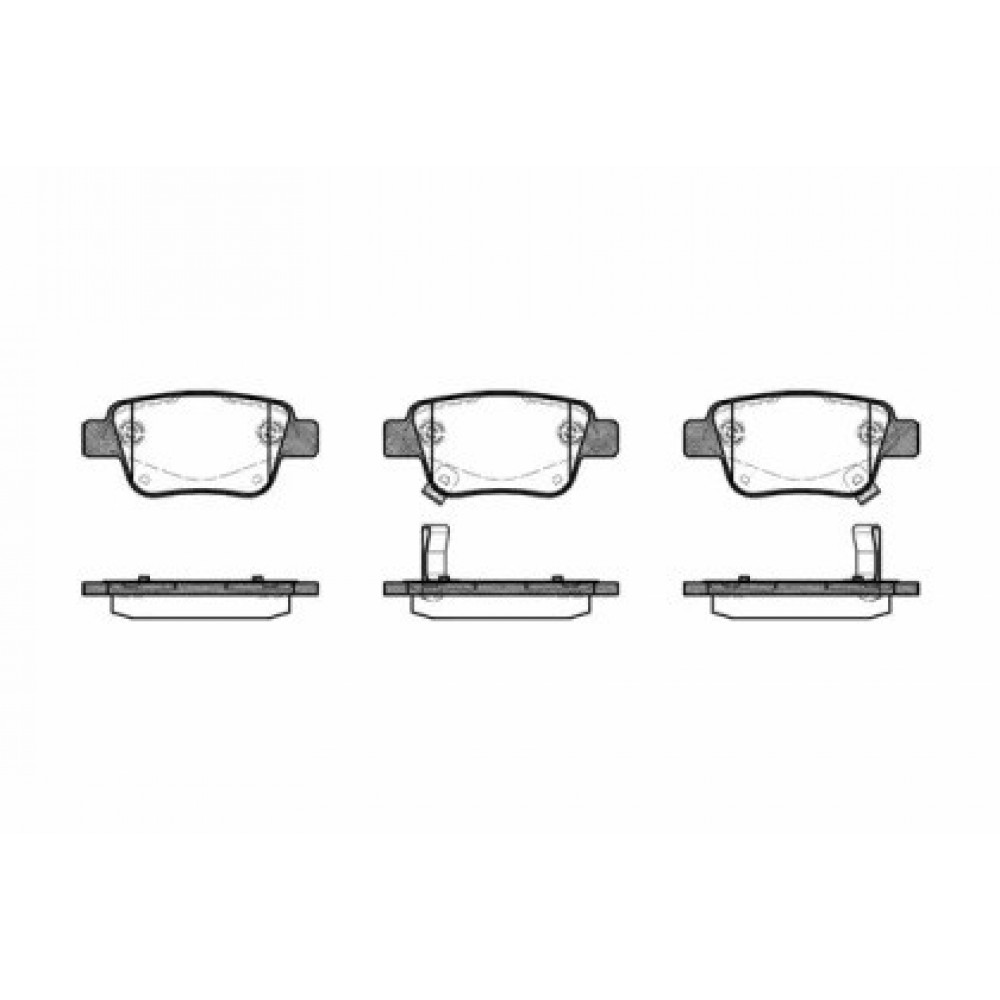 Stabdžių trinkelių komplektas TOYOTA AVENSIS 03-