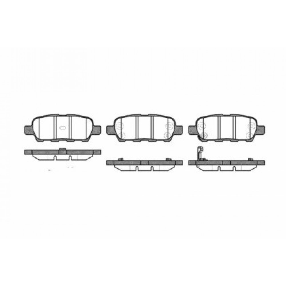 Stabdžių trinkelių komplektas NISSAN X-TRAIL 01-