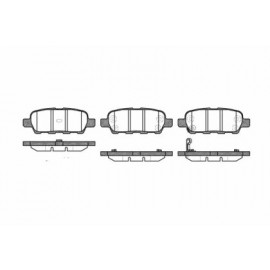 Stabdžių trinkelių komplektas NISSAN X-TRAIL 01-