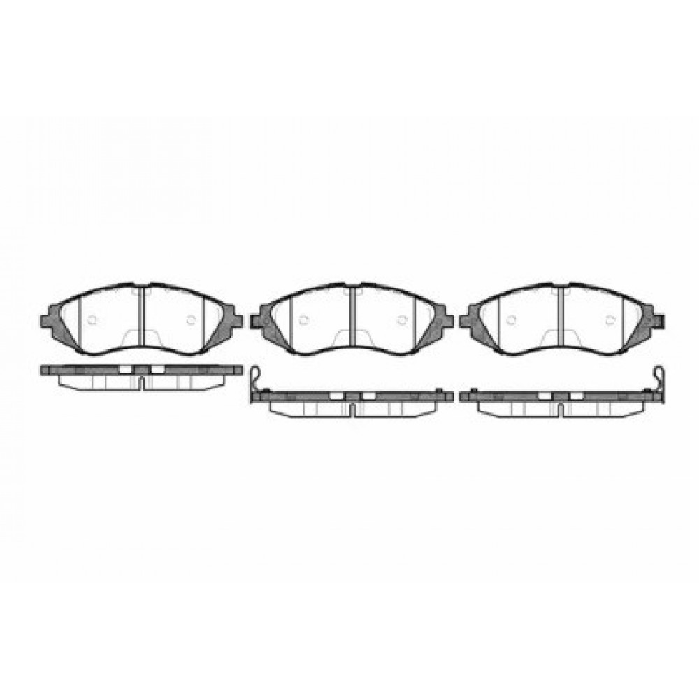Stabdžių trinkelių komplektas DAEWOO NUBIRA 95-