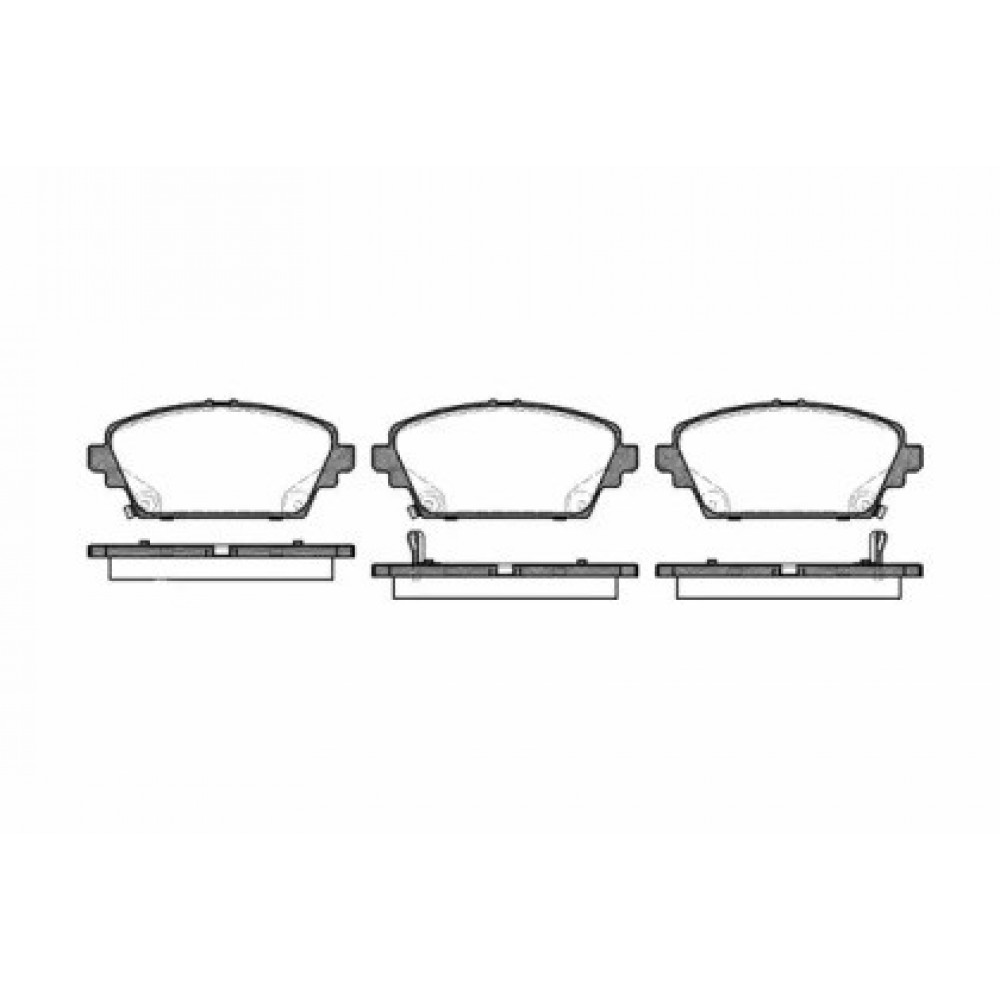 Stabdžių trinkelių komplektas HONDA ACCORD 98-