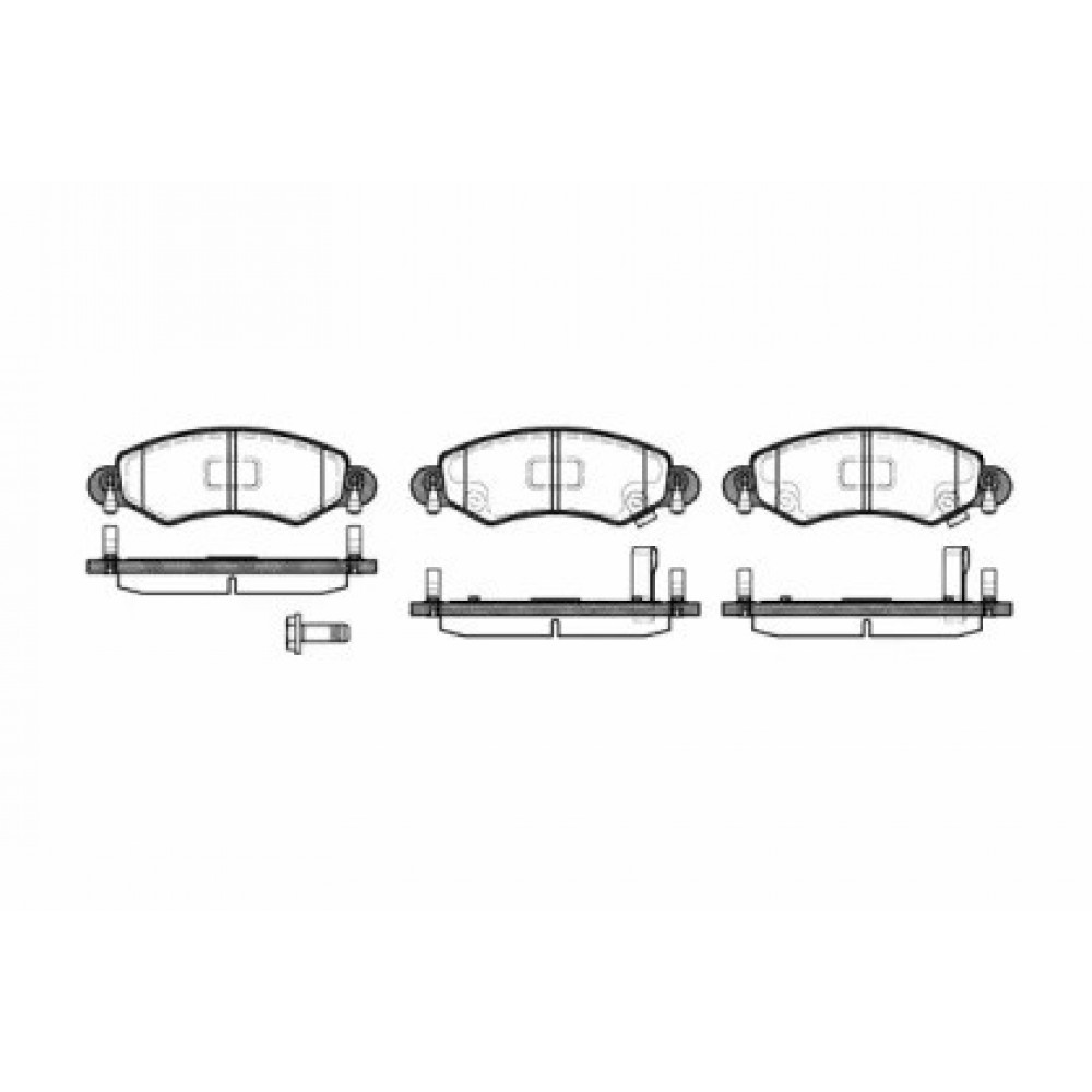 Stabdžių trinkelių komplektas OPEL AGILA 1.0 12V