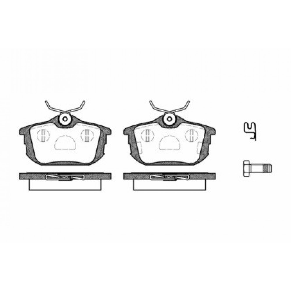 Stabdžių trinkelių komplektas VOLVO S/V40 95-