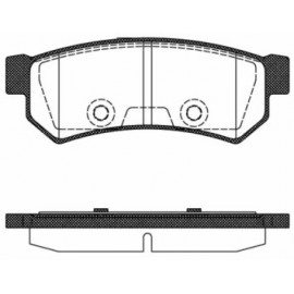 Stabdžių trinkelių komplektas DAEWOO LACETTI 1.4-2.0D 07-