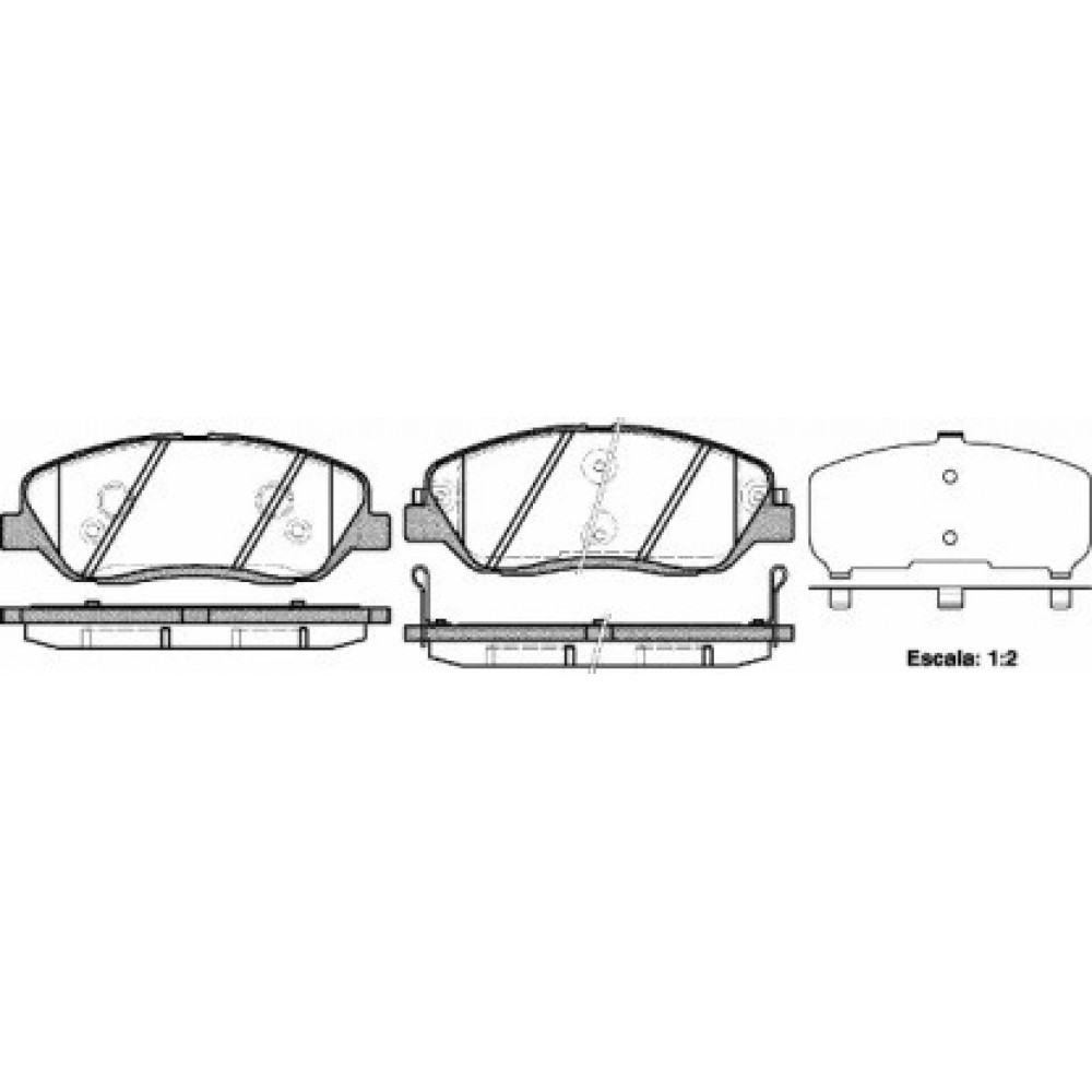 Stabdžių trinkelių komplektas HYUNDAI SANTA FE 06-