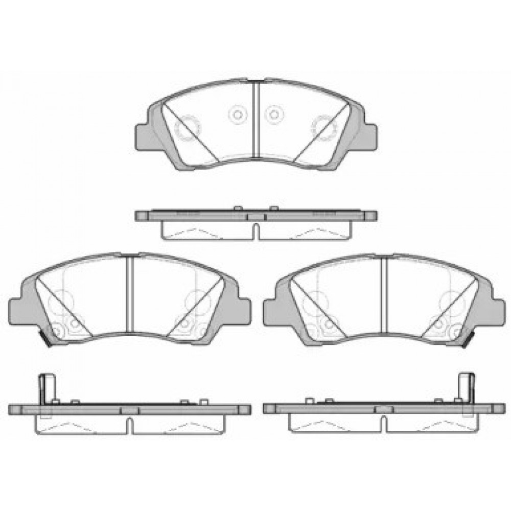Stabdžių trinkelių komplektas HYUNDAI I10 13-