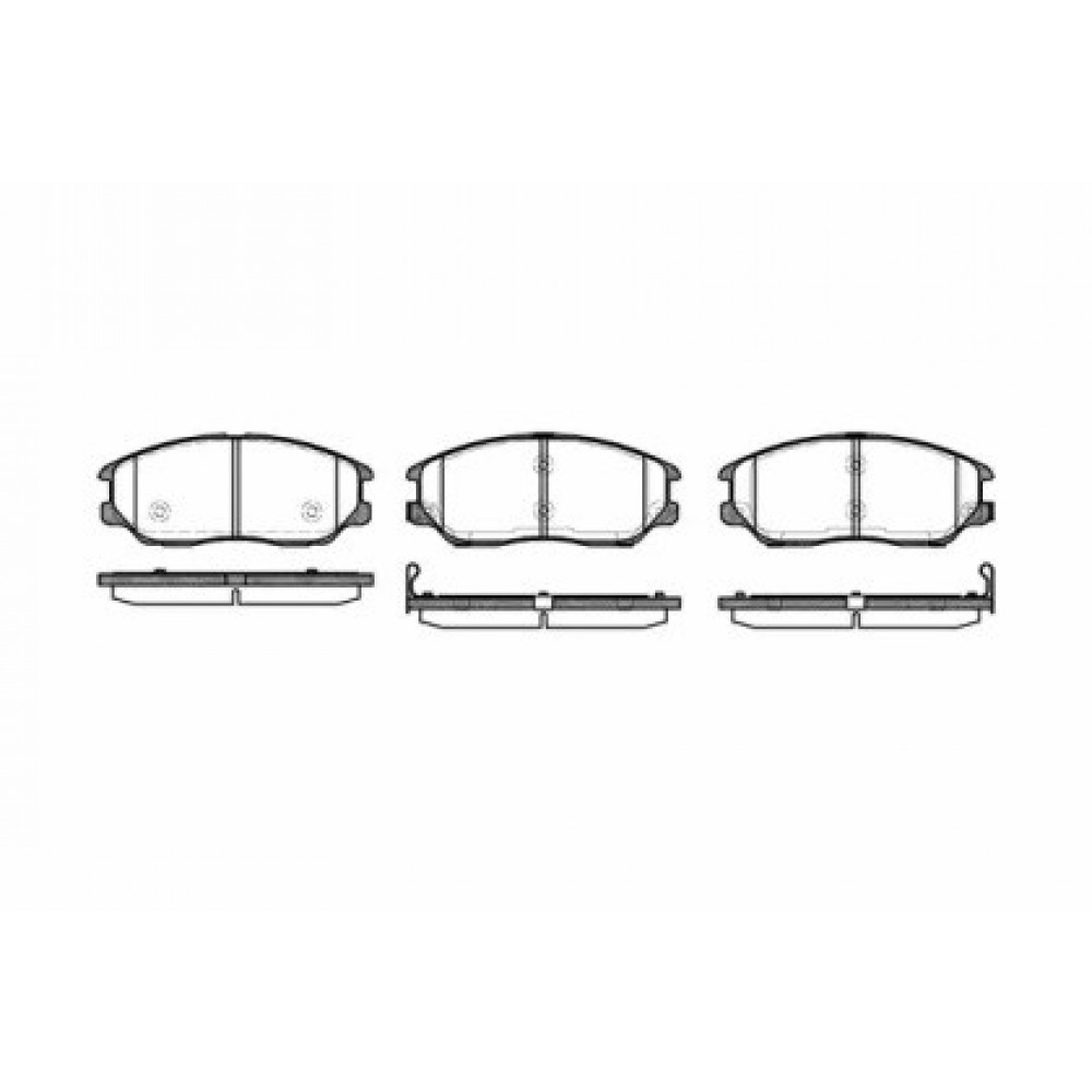 Stabdžių trinkelių komplektas KIA OPIRUS 03-