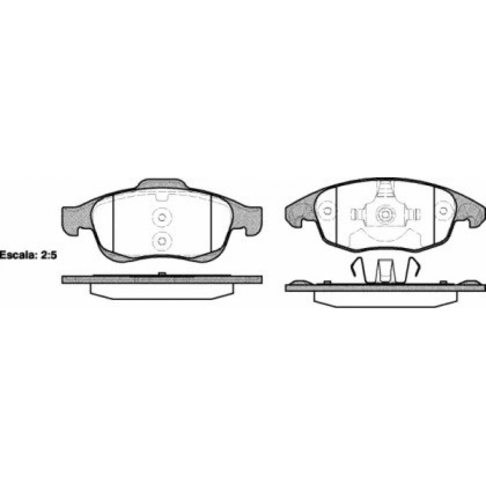 Stabdžių trinkelių komplektas CITROEN C4 1.8 07-
