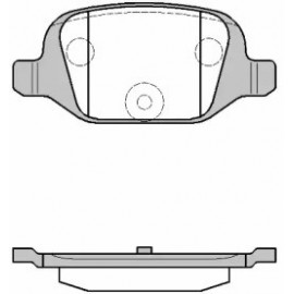 Stabdžių trinkelių komplektas FIAT PUNTO 00-/ 500 07-