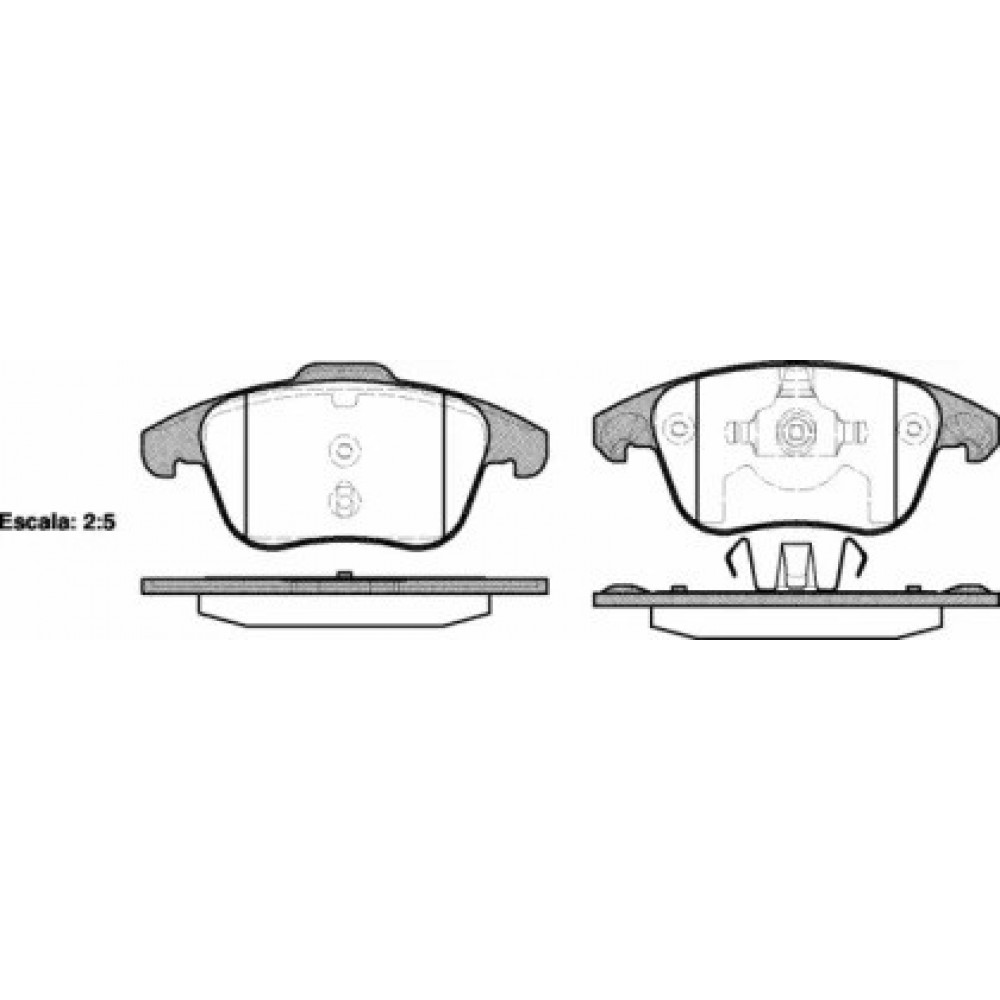 Stabdžių trinkelių komplektas CITROEN C4 2.0 07-