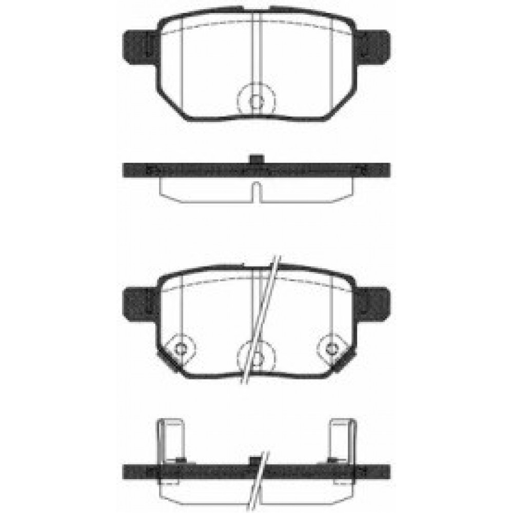 Stabdžių trinkelių komplektas TOYOTA YARIS 1.0-1.8VVTI 07-