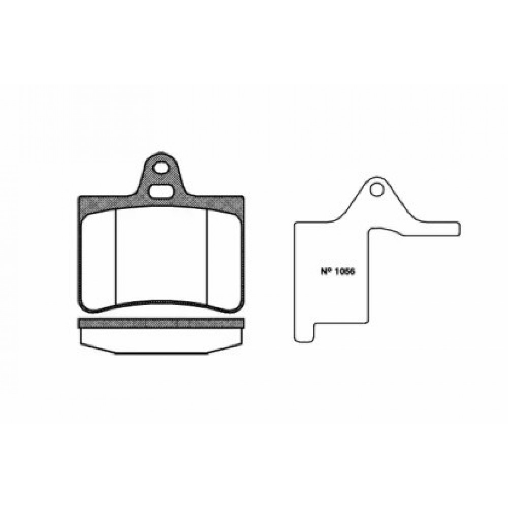 Stabdžių trinkelių komplektas CITROEN C5 01-