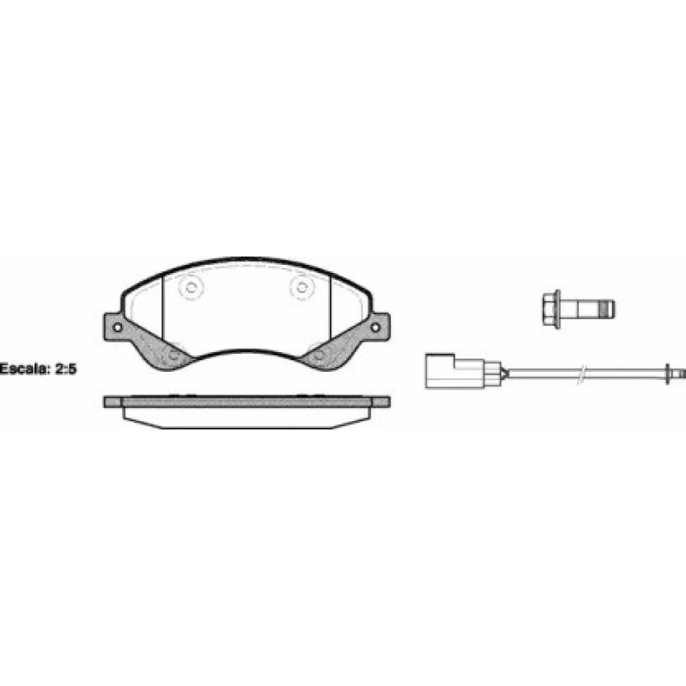 Stabdžių trinkelių komplektas FORD TRANSIT 330-350 06-