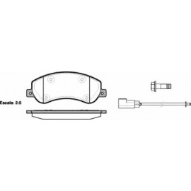 Stabdžių trinkelių komplektas FORD TRANSIT 260-300 06-