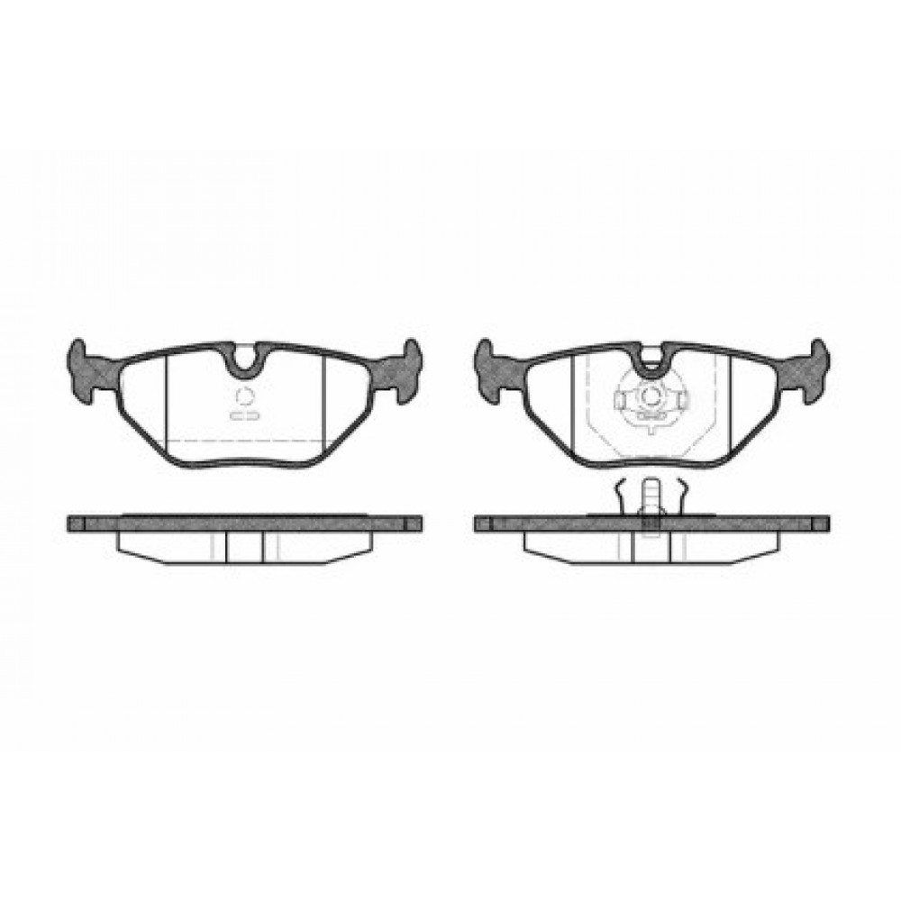 Stabdžių trinkelių komplektas BMW 5 88-