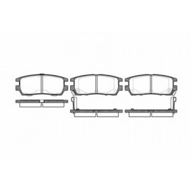 Stabdžių trinkelių komplektas MITSUBISHI PAJERO 91-