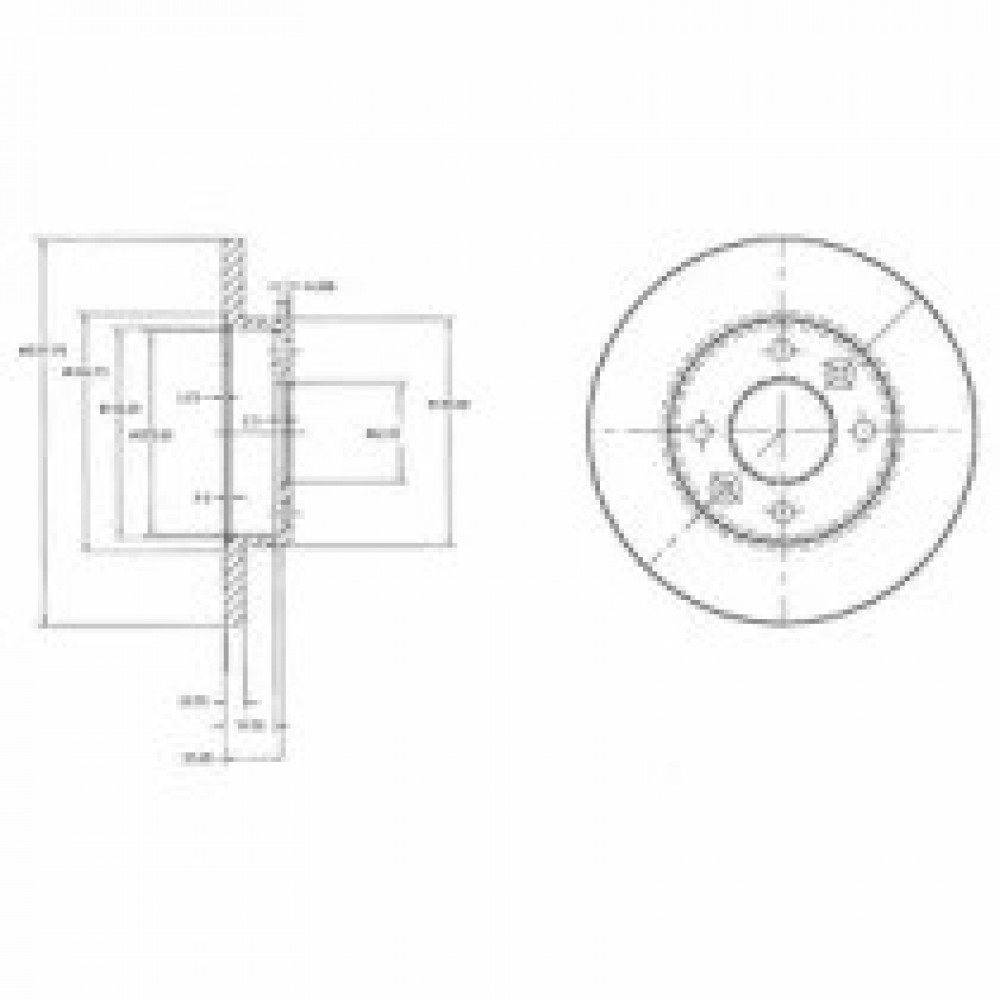 STABDŽIŲ DISKAS RENAULT R9 11 1.1-1.4 238X12 CLIO