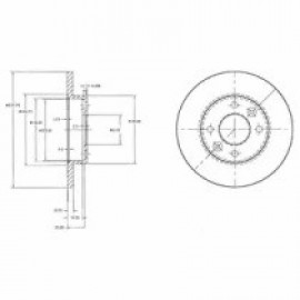 STABDŽIŲ DISKAS RENAULT R9 11 1.1-1.4 238X12 CLIO