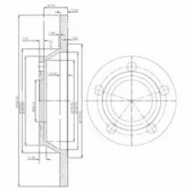 STABDŽIŲ DISKAS AUDI A4 1.6-1.9TDI /66KW/-97 280X13