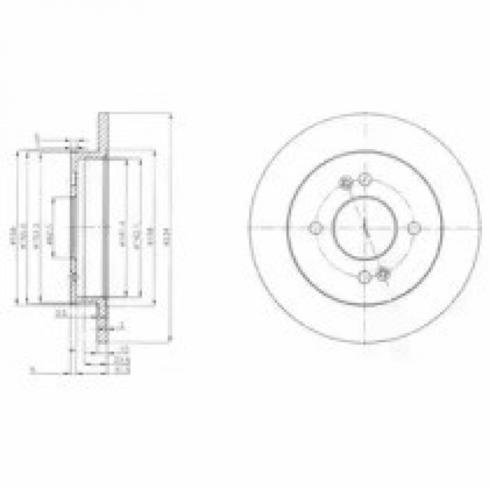 STABDŽIŲ DISKAS KIA PICANTO 1.1CRDI 05- 234X10