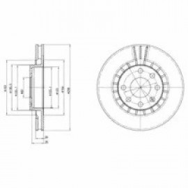 STABDŽIŲ DISKAS DAEWOO NEXIA 256X23