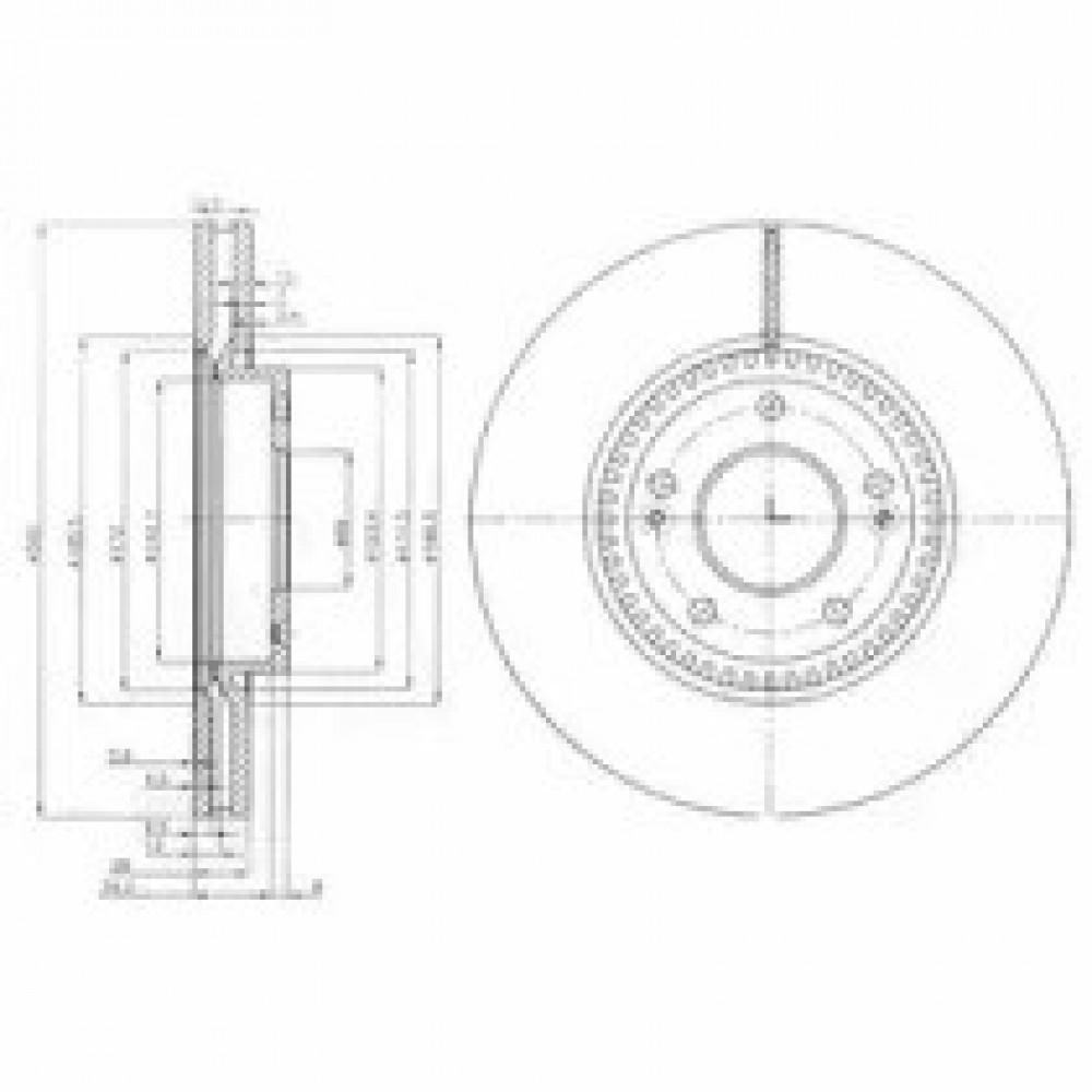 STABDŽIŲ DISKAS HYUNDAI SONATA 2.0CRDI 05- 300X28
