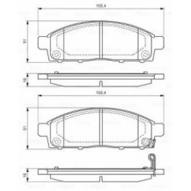 STABDŽIŲ TRINKELIŲ KOMPLEKTAS MITSUBISHI PRIEKINĖ AŠIS L200 06-