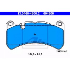 STABDŽIŲ TRINKELIŲ KOMPLEKTAS MB CLK/SLK 3.0-6.2 AMG 09.02-11/MASERATI QUATTROPORTE