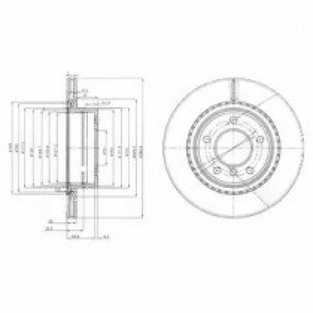 STABDŽIŲ DISKAS BMW 3 E90 05- 300X20