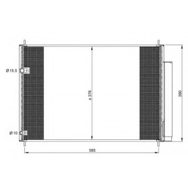 RADIATORIUS AC TOYOTA AURIS, AVENSIS, COROLLA 1.33-2.2D 01.07-