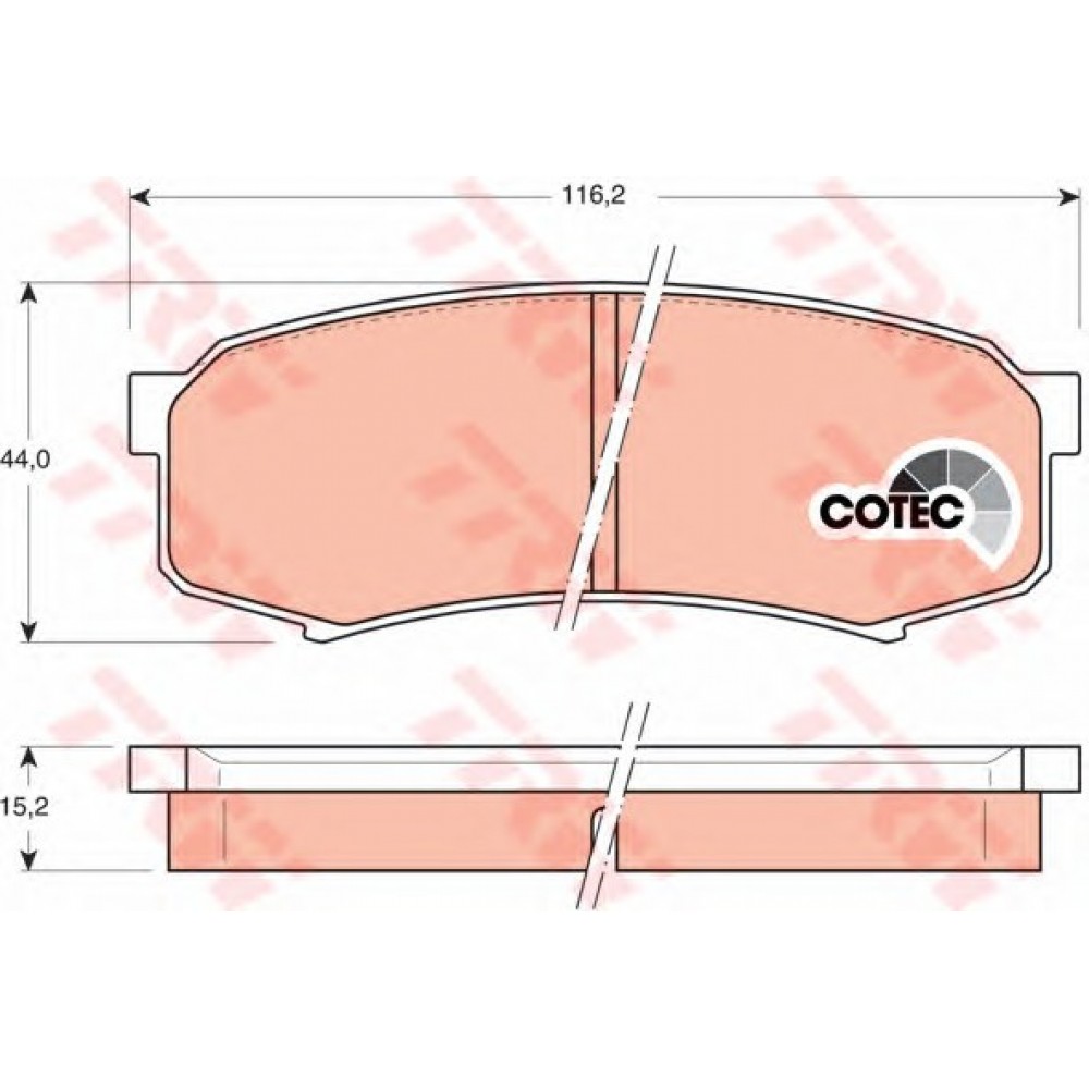 STABDŽIŲ TRINKELIŲ KOMPLEKTAS TOYOTA LAND CRUISER 04-/MITSUBISHI PAJERO
