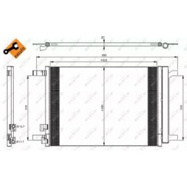 RADIATORIUS AC VAG 1.0-2.0D 04.12-