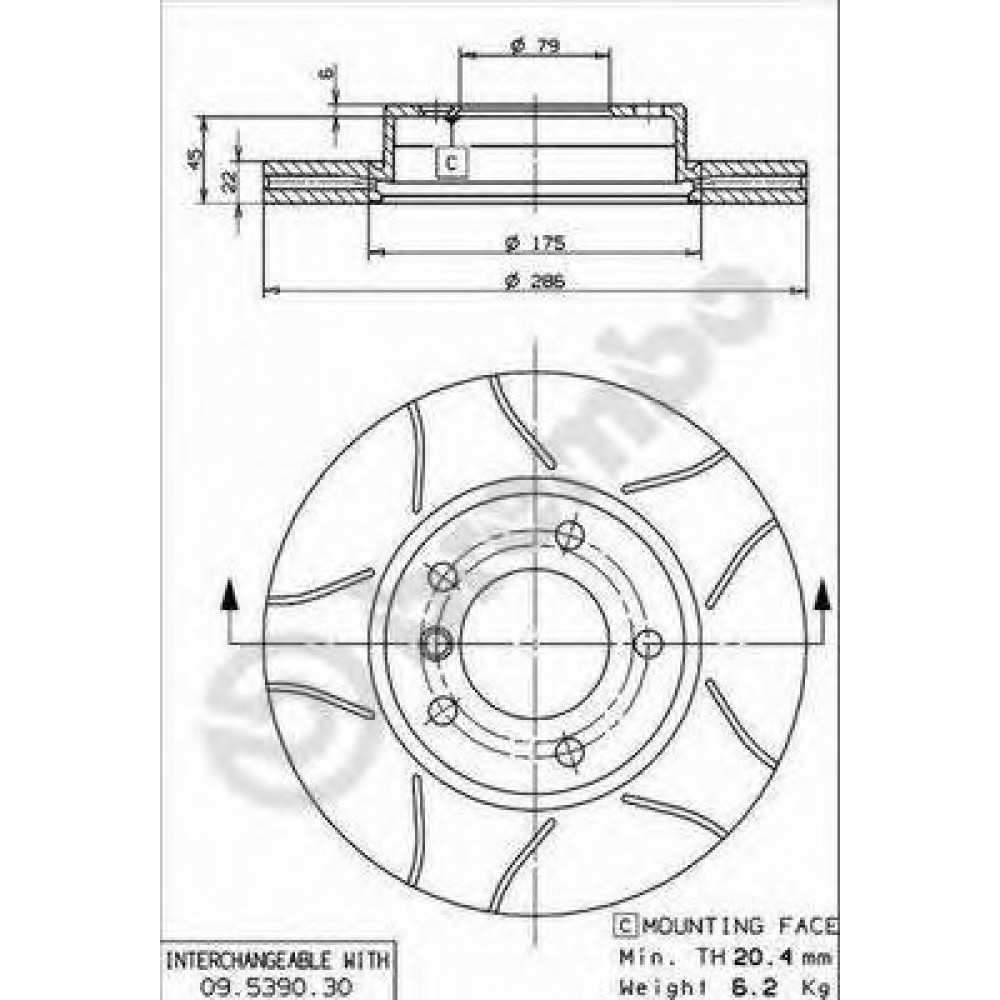 STABDŽIŲ DISKAS BMW E36,E46