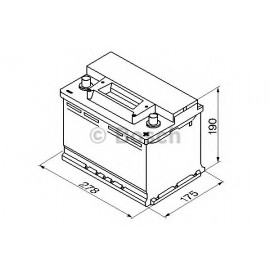 AKUMULIATORIUS BOSCH 70AH/640A D+ /278X175X190/ /B OSCH S3/