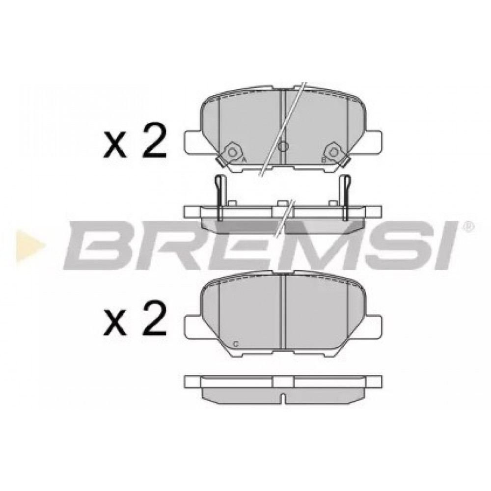 STABDŽIŲ TRINKELIŲ KOMPLEKTAS MITSUBISHI ASX, OUTLANDER III; PEUGEOT 4008 1.6-3.0 02.10-MITSUBISHI ASX, OUTLANDER III; PEUGEOT 4008 1.6-3.0 02.10-/CITROEN C4 AIRCROSS