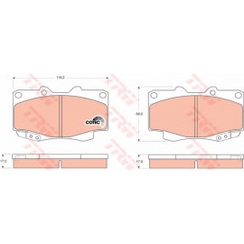 STABDŽIŲ TRINKELIŲ KOMPLEKTAS TOYOTA HILUX VII 2.5D/3.0D 08.05-