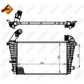 RADIATORIUS INTERKULERIO  OPEL ASTRA H, ASTRA H GTC 1.3D/1.9D/2.0 04.04-10.10