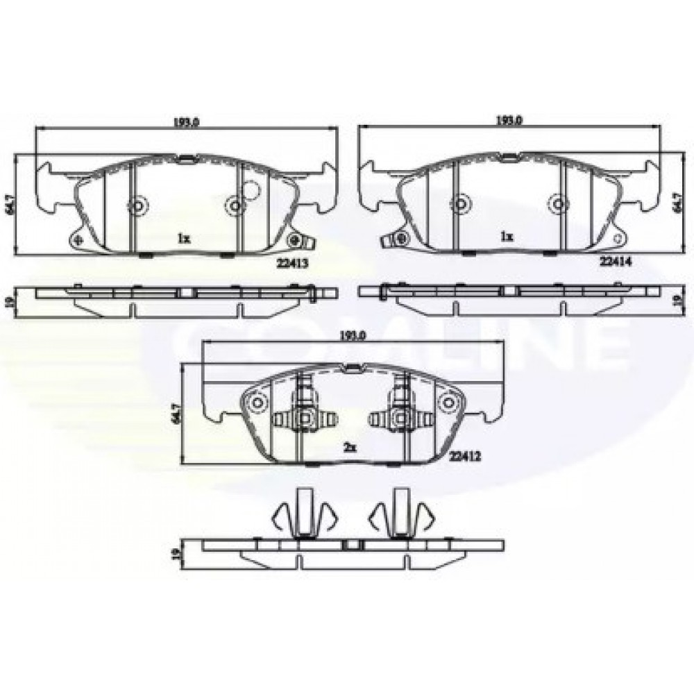 STABDŽIŲ TRINKELIŲ KOMPLEKTAS PRIEKIS FORD FOCUS IV, GALAXY III, KUGA III, MONDEO V, S-MAX; FORD USA EDGE, FUSION 1.0-2.7 09.12-