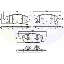 STABDŽIŲ TRINKELIŲ KOMPLEKTAS PRIEKIS FORD FOCUS IV, GALAXY III, KUGA III, MONDEO V, S-MAX; FORD USA EDGE, FUSION 1.0-2.7 09.12-