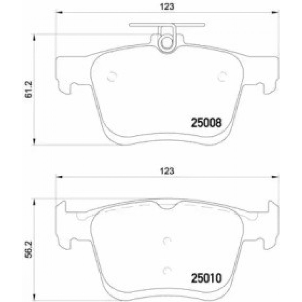 STABDŽIŲ TRINKELIŲ KOMPLEKTAS AUDI A3 12-/VW GOLF VII 12-